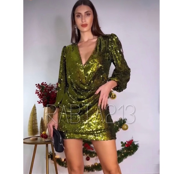 Zara Dresses & Skirts - LAST 1!🔥ZARA SEQUIN WRAP DRESS